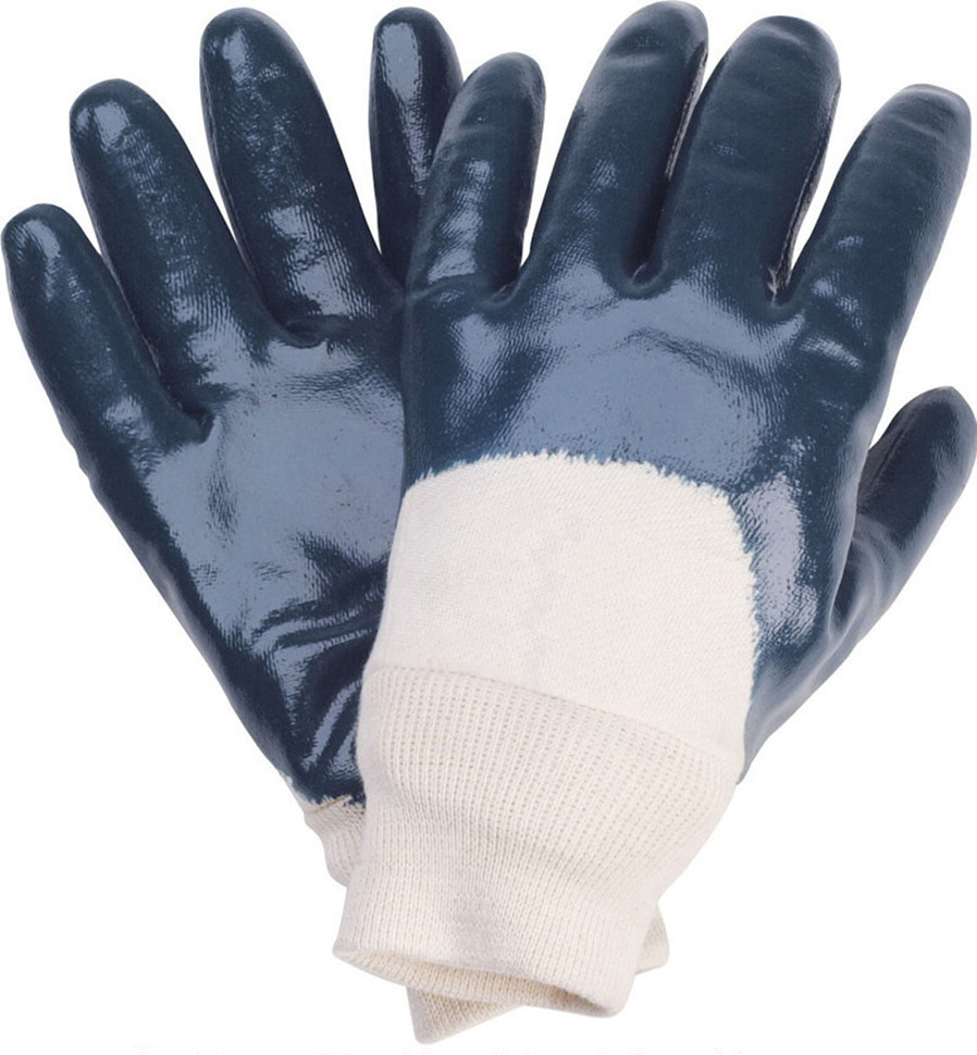 高密市華宏勞保用品廠家批發(fā) 120克全浸丁晴手套，絨布內(nèi)襯安全袖口，專業(yè)防護(hù)之選